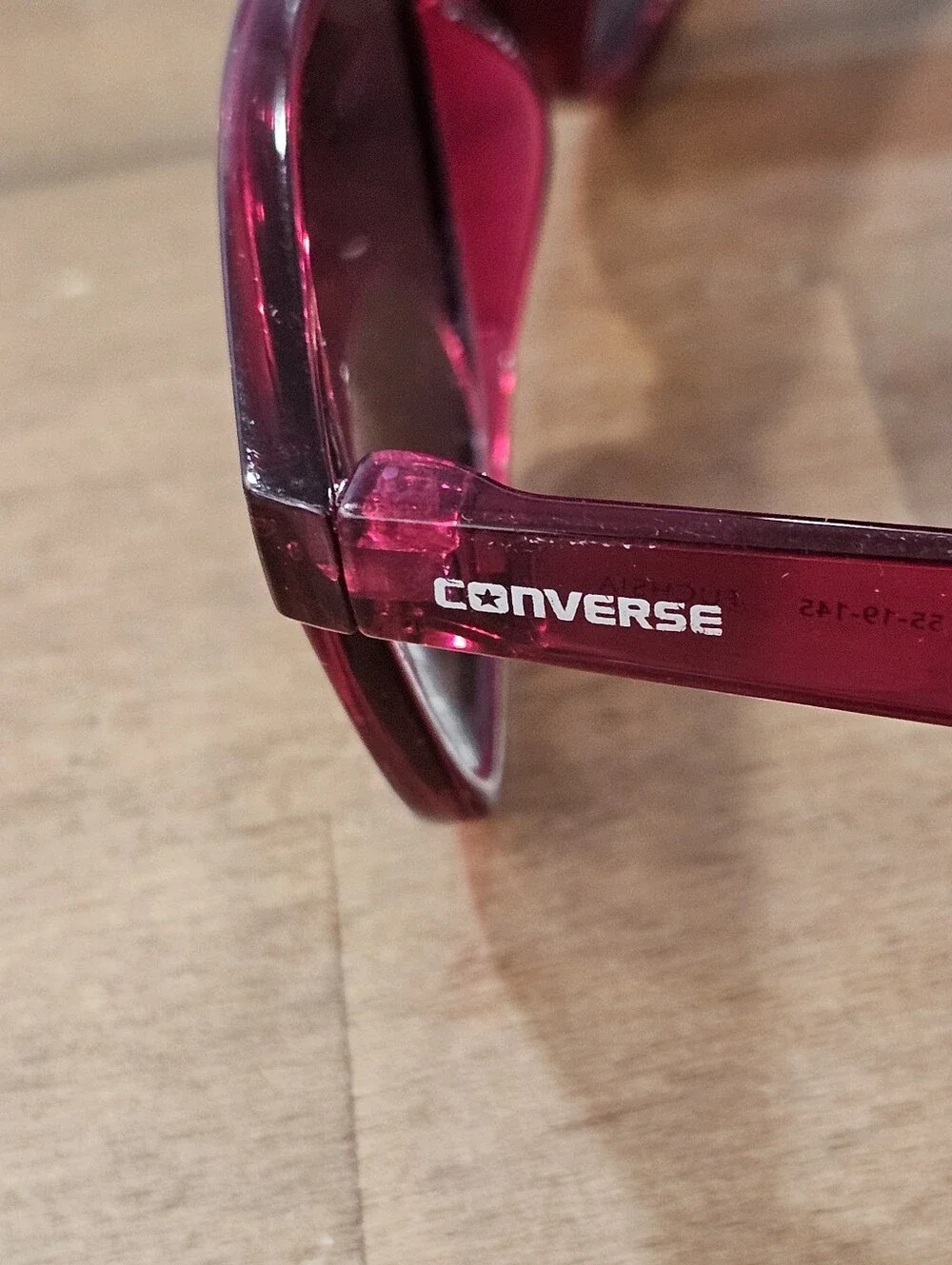 ​Converse H010 Fuchsia Sunglasses Translucent Pink Frame Dark Lenses 55mm